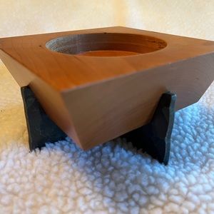 Wooden and Metal Candle Holder